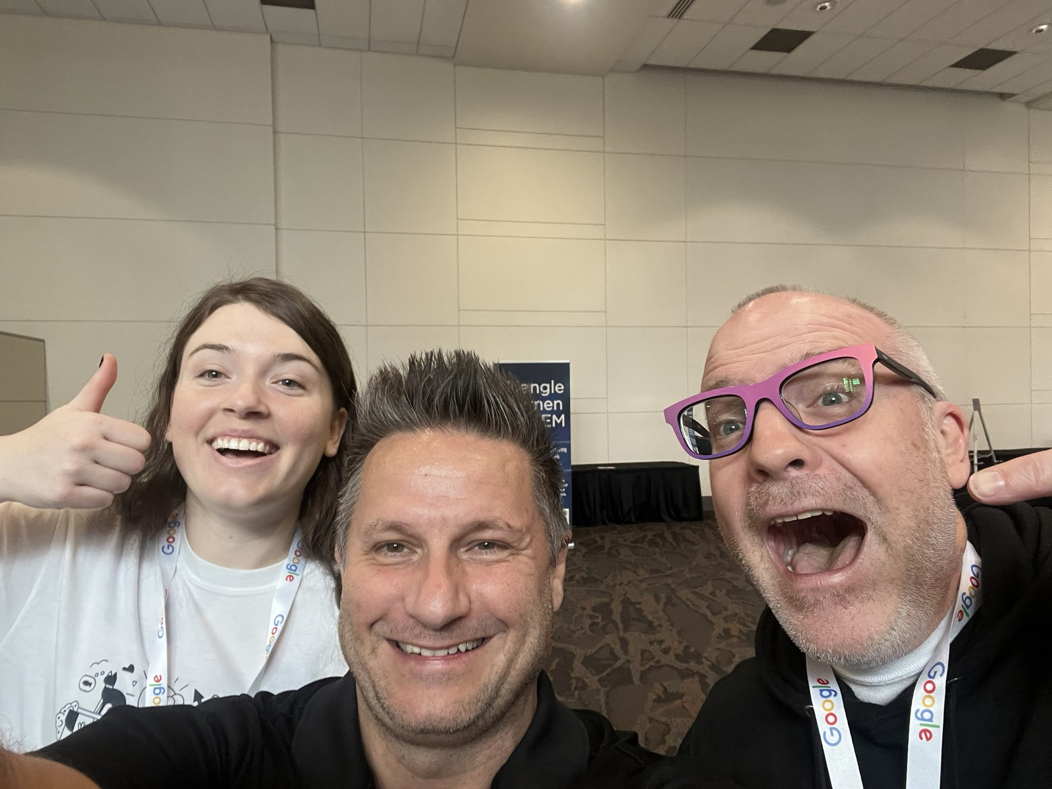 Ellie, me and Jim at the Pieces booth.